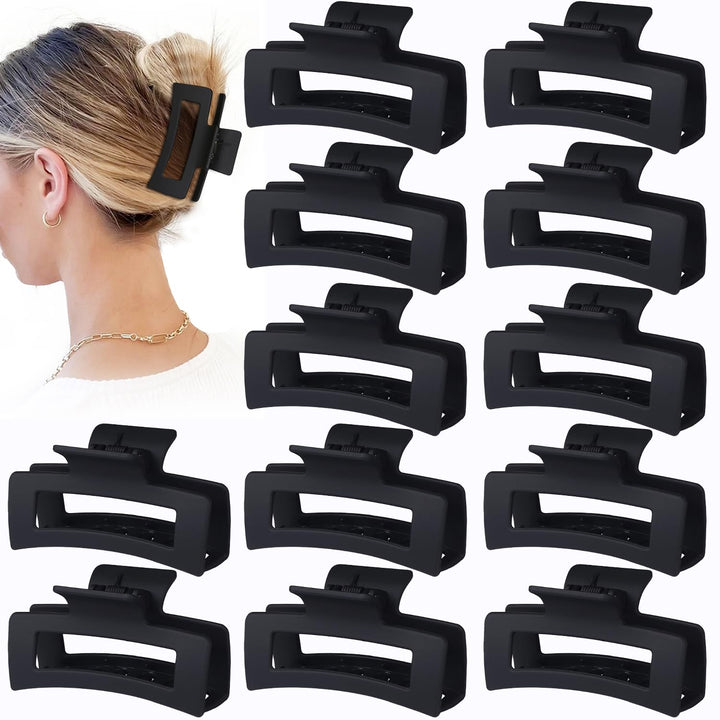 Sisiaipu front pack showing twelve matte black rectangular clips for reliable hold