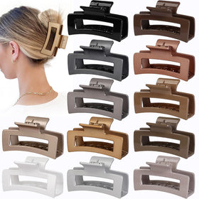 Sisiaipu front packaging showing 12 assorted medium claw clips and variety benefit