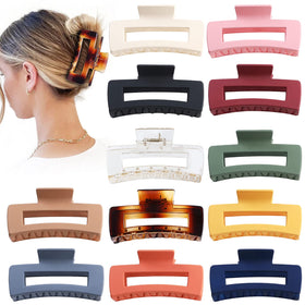 Sisiaipu front packaging showing 12 jumbo clips and color variety for gifting