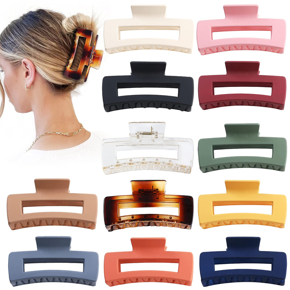 Sisiaipu front packaging showing 12 jumbo clips and color variety for gifting