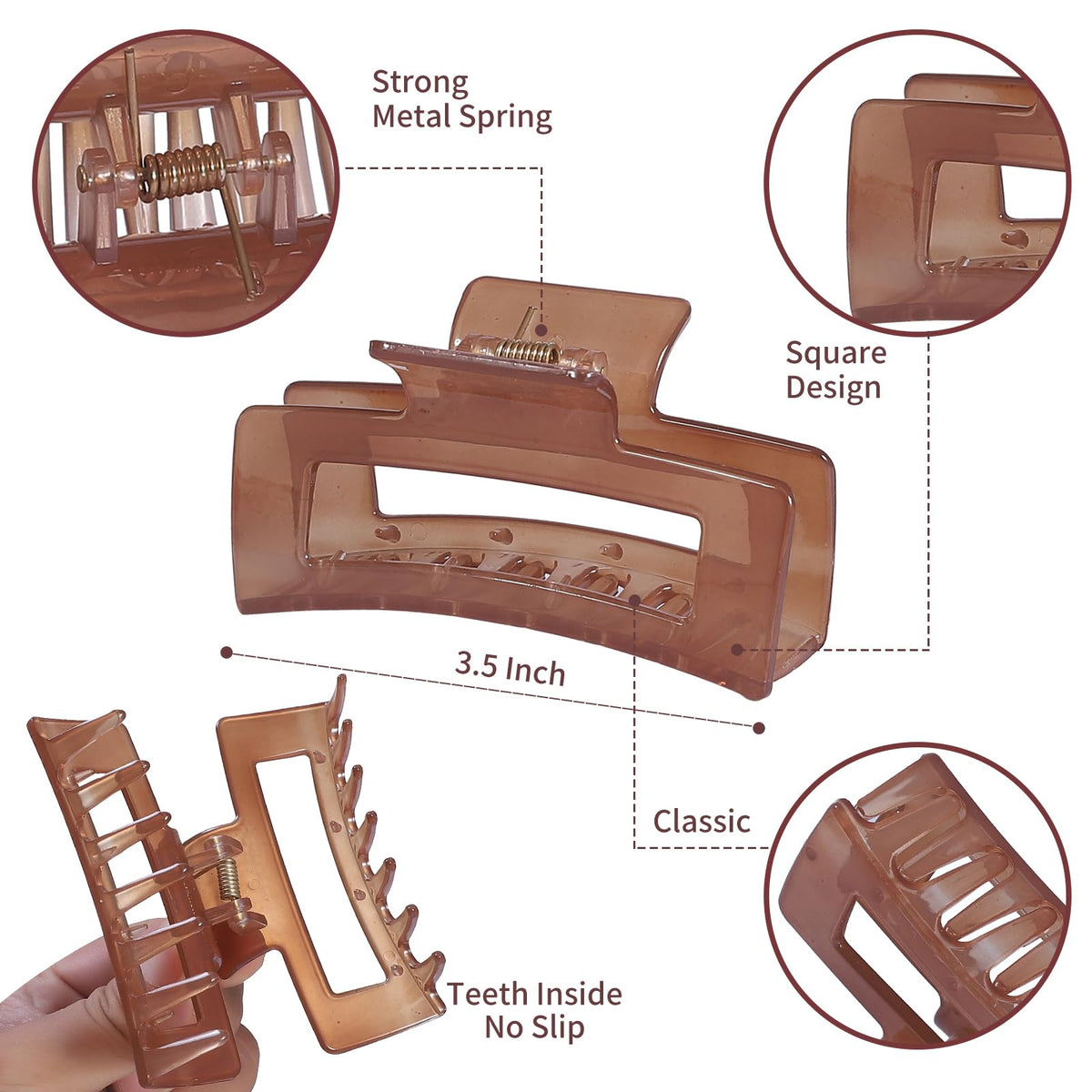 Sisiaipu clip holding half-up hairstyle showing comfortable, stable hold