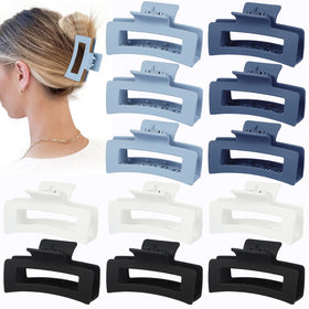 Sisiaipu front pack of twelve clips showing colors and quantity, practical storage benefit