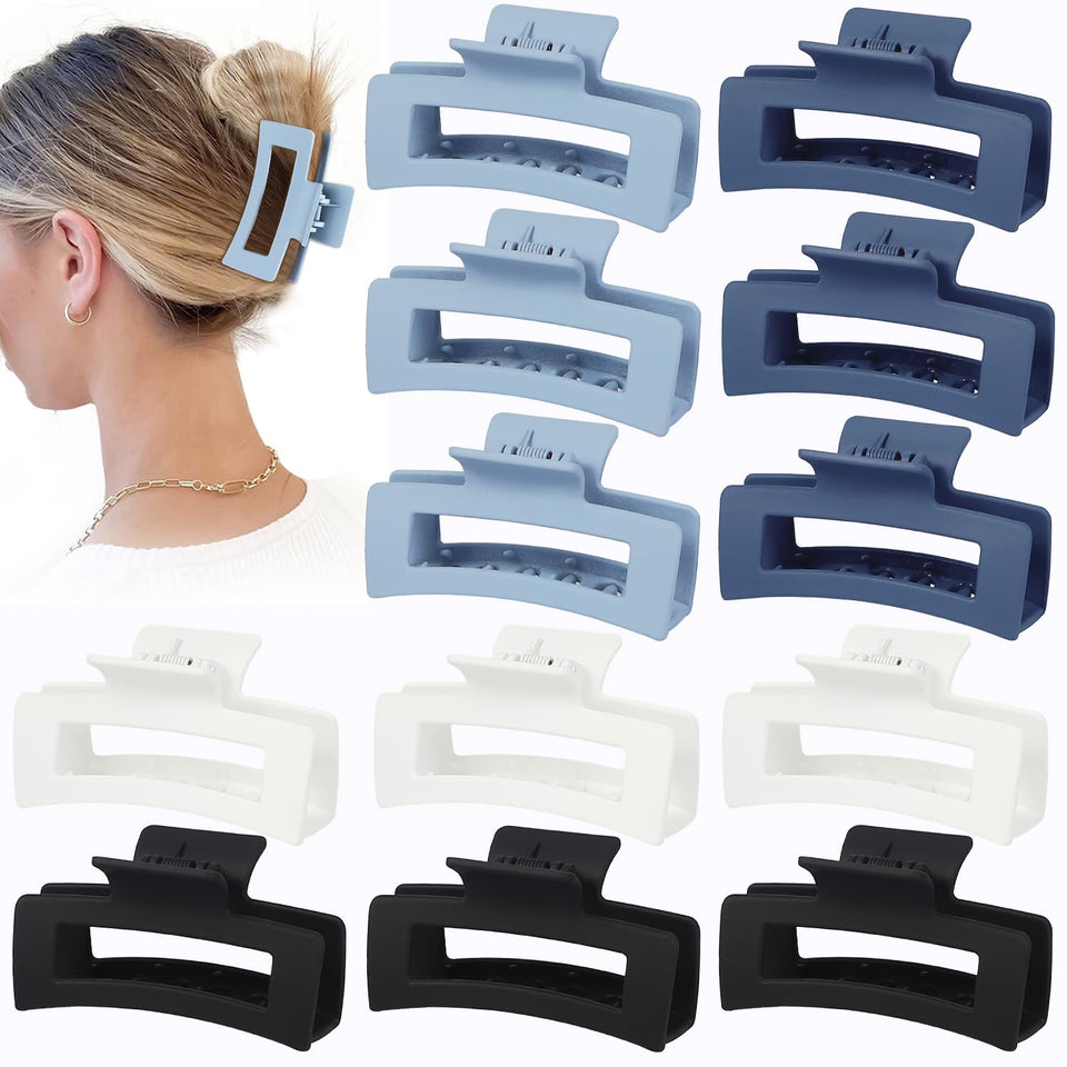 Sisiaipu front pack of twelve clips showing colors and quantity, practical storage benefit