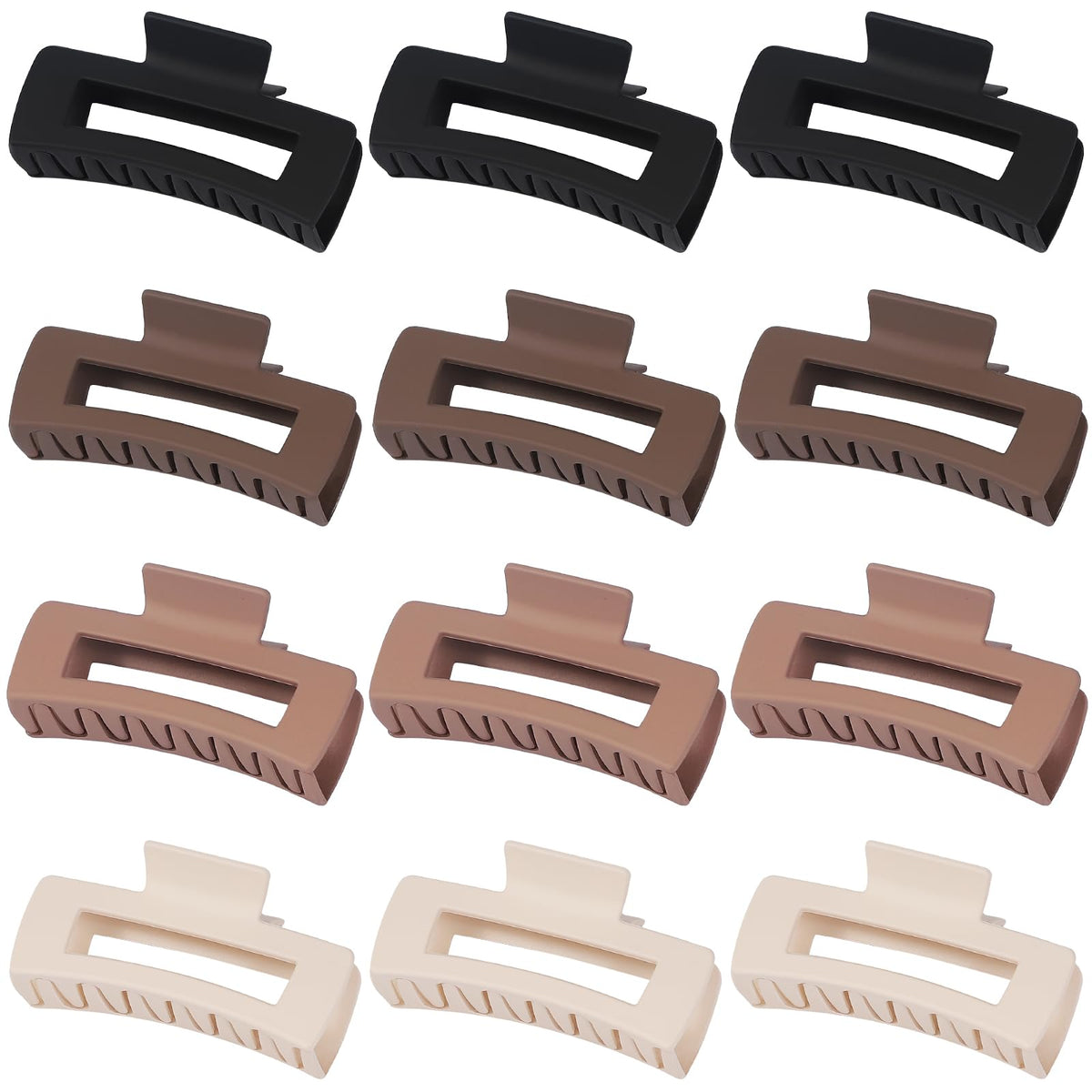 Sisiaipu twelve clips spread out showing color options and bulk convenience