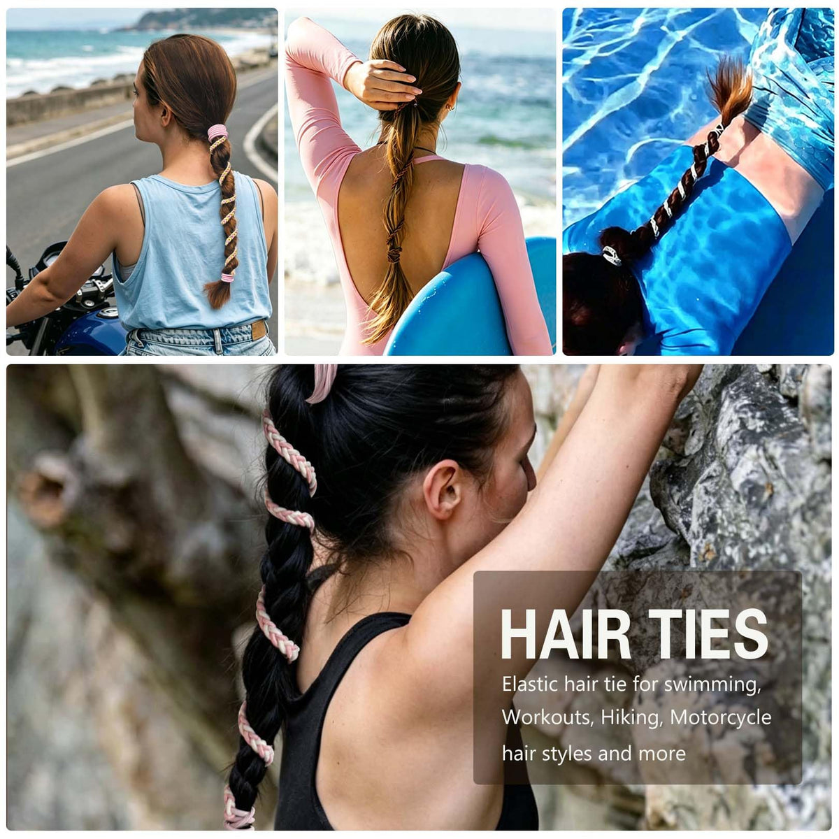 SISYOUP close-up of smooth nylon texture preventing tangles and protecting hair