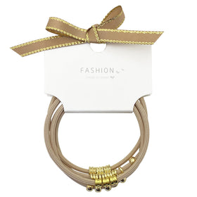 SISYOUP hair ties paired with outfit showing boho-chic accessory versatility