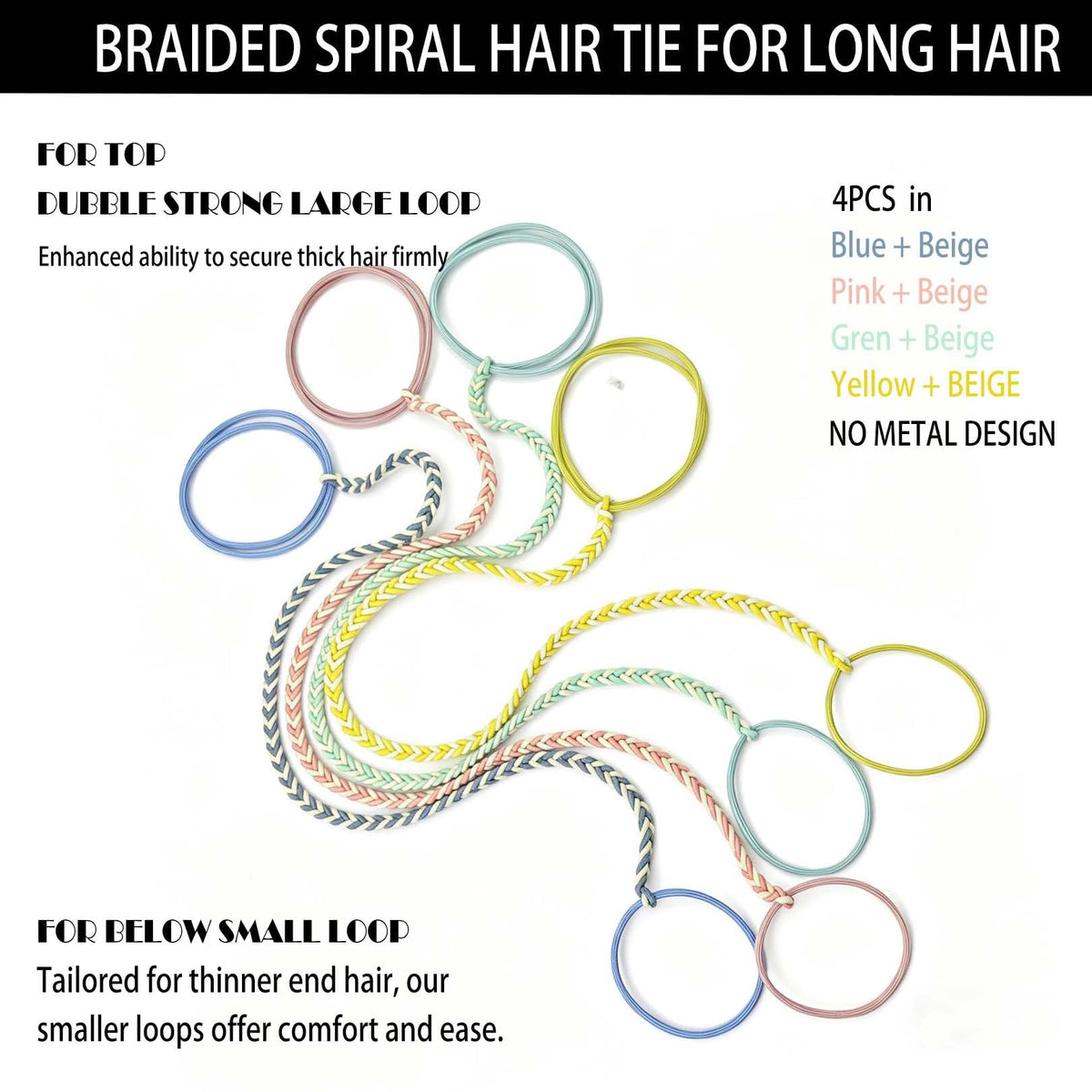 SISYOUP hair tie securing a high ponytail during a run, stays put