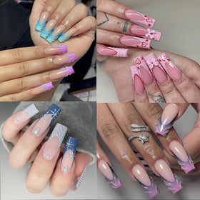 SITELENABY finished French manicure on tips showcasing polished, salon-quality result