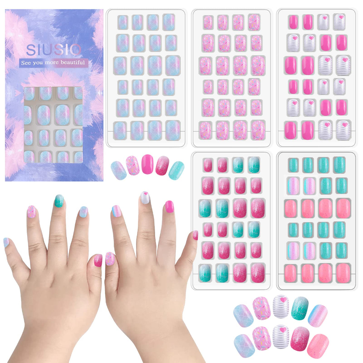SIUSIO front packaging shows multicolor gradient kit and easy contents