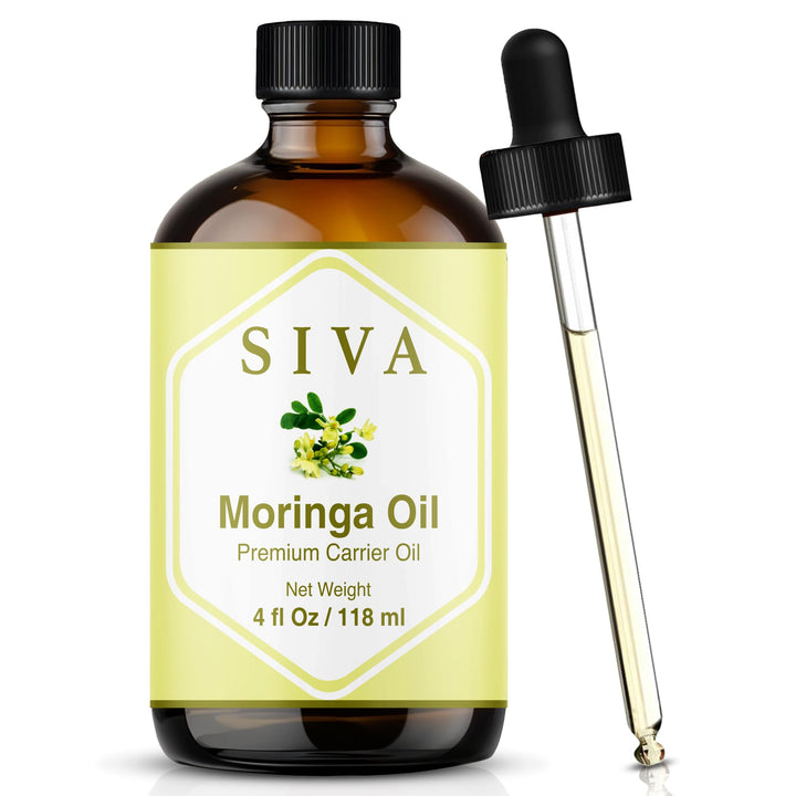 SIVA ORGANICS bottle front label showing product name and size, clear branding benefit