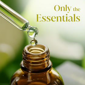 SIVA ORGANICS bottle styled on bathroom shelf, integrates into daily routine benefit