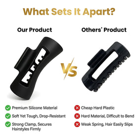 SIVSEA Cloud Clips worn in an updo demonstrating strong hold for thick hair