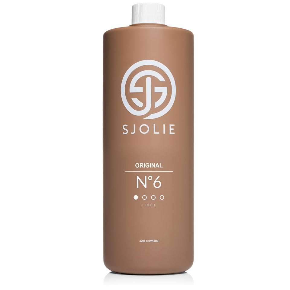 SJOLIE SUNLESS front bottle showing label and natural tan benefit