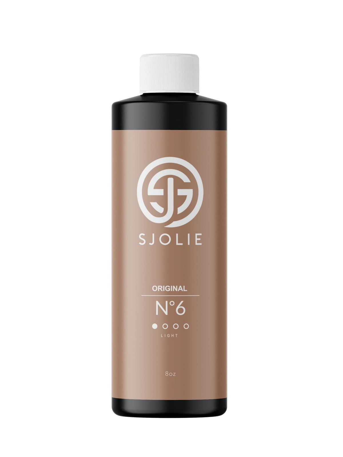 SJOLIE SUNLESS front bottle view showing label and size for clear product identification