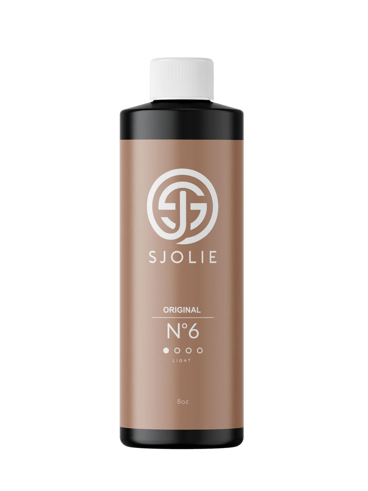 SJOLIE SUNLESS front bottle view showing label and size for clear product identification