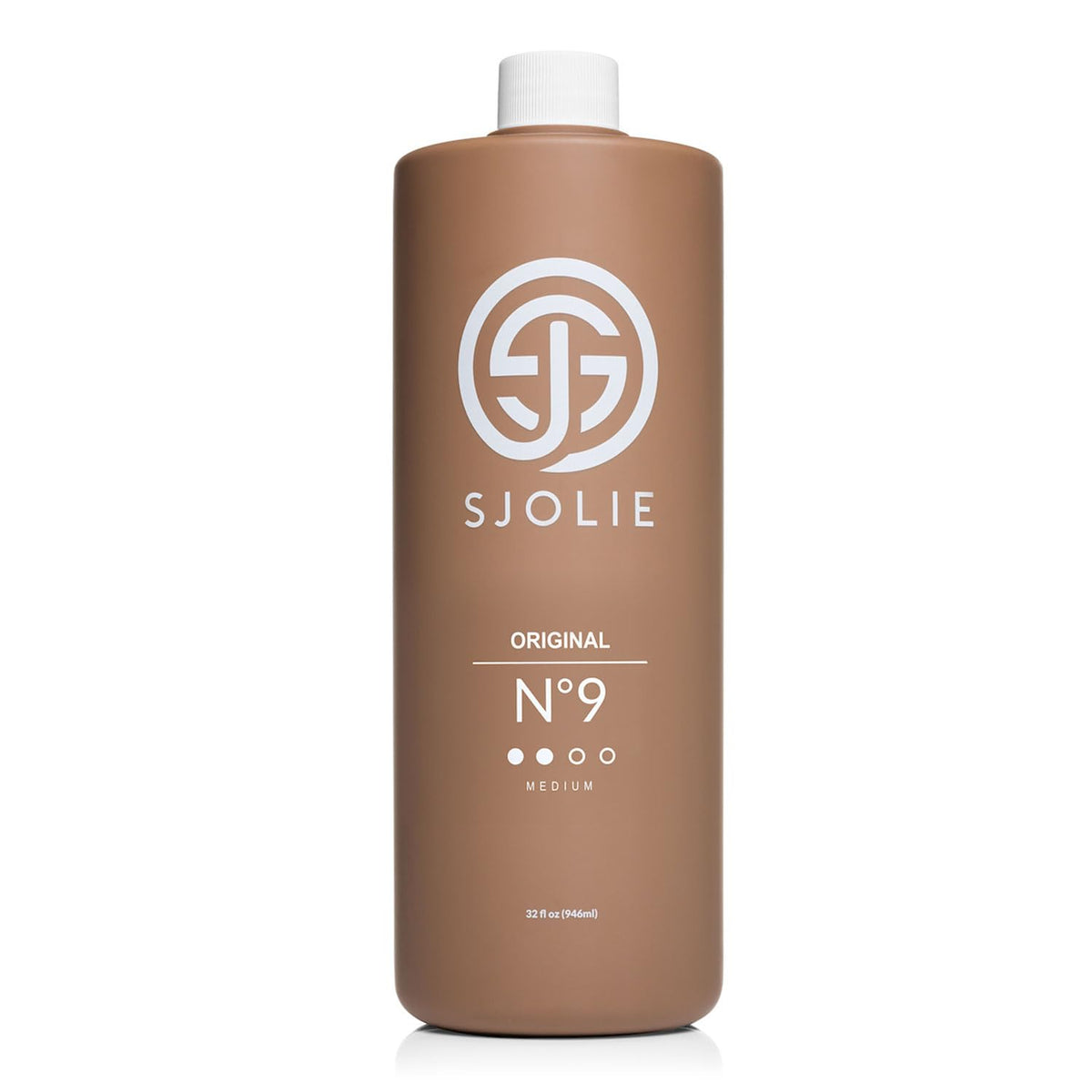 SJOLIE SUNLESS front packaging 32oz bottle showing product identity and benefits