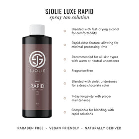 SJOLIE SUNLESS spray nozzle close-up demonstrating even spray delivery benefit