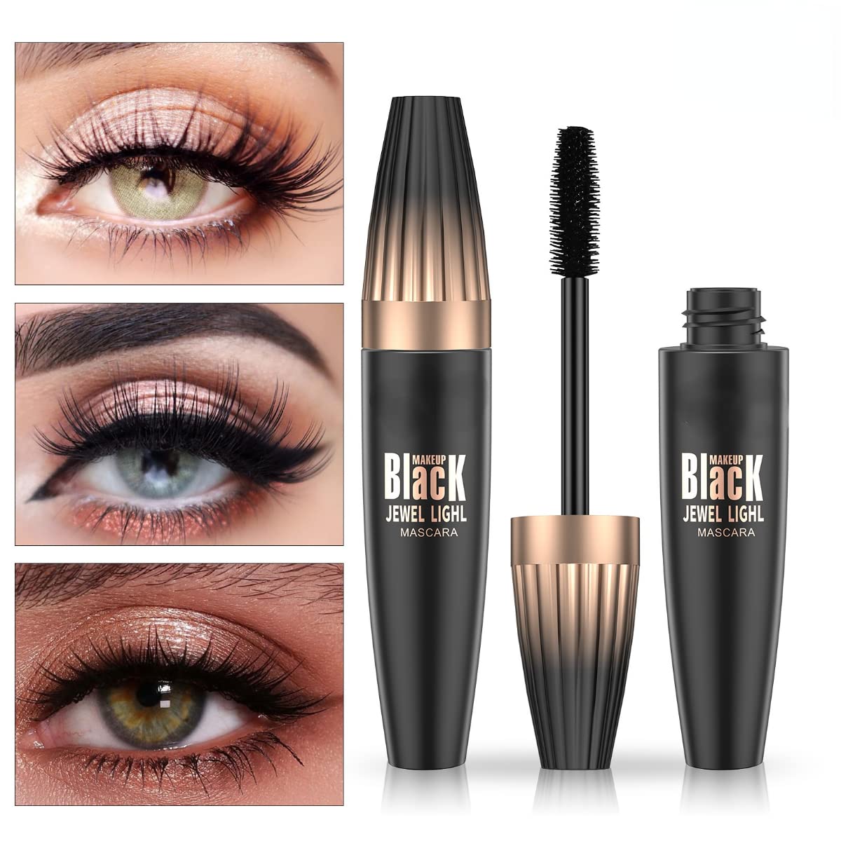 SJXYOYDS before and after lashes showing lengthening effect