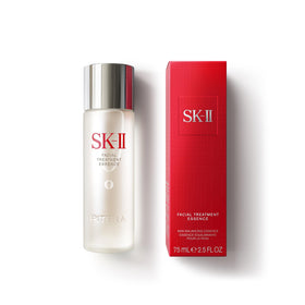 SK-II bottle front view showing elegant packaging and instant recognition