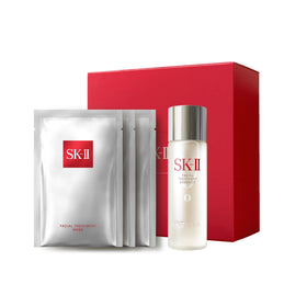 SK-II front packaging showing the Glow Up Duo and box for easy gifting