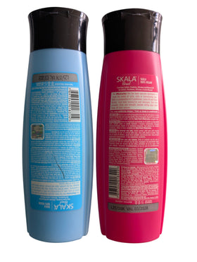 SKALA in-use on wet curly hair showing frizz control and enhanced curl definition