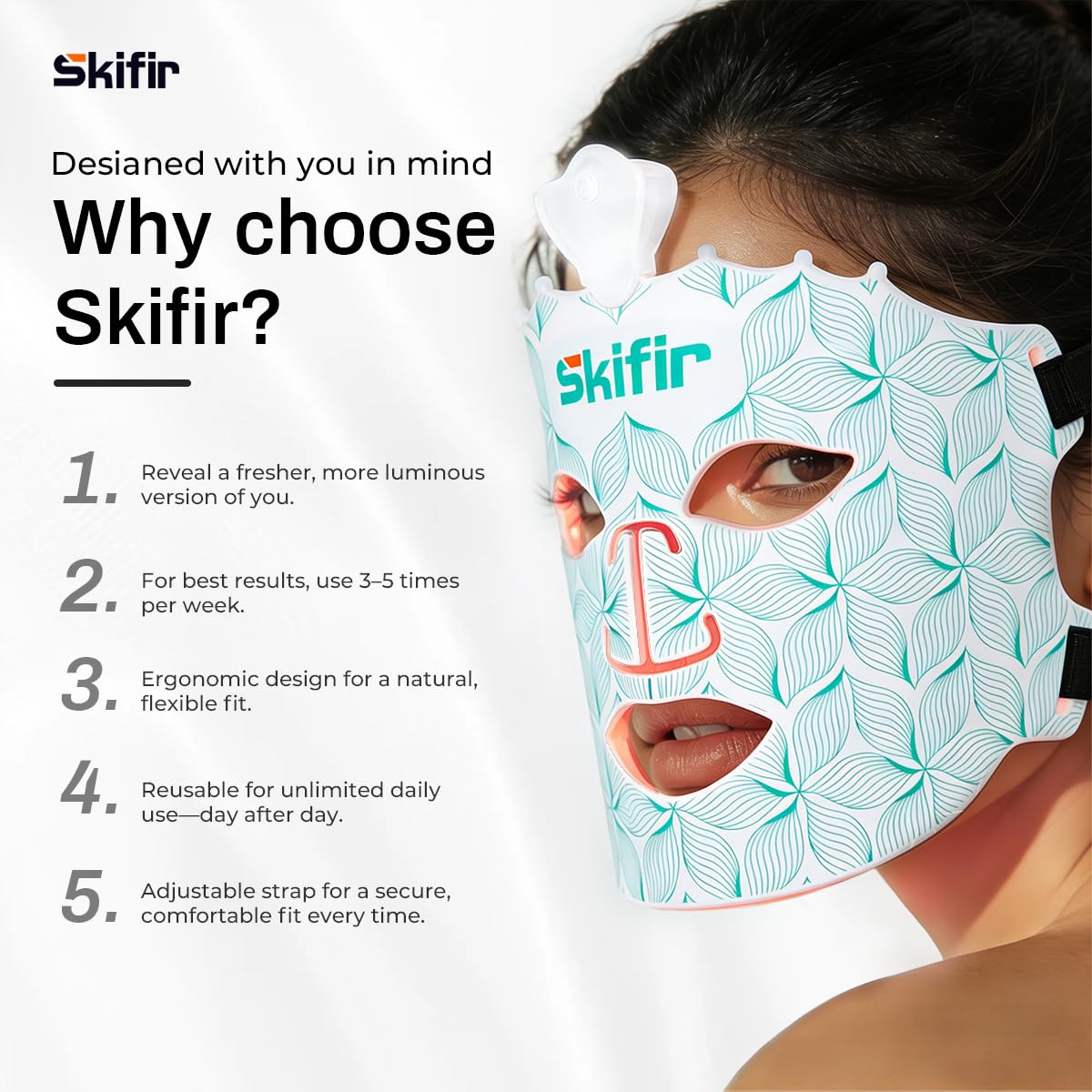 skifir size scale hand hold displaying lightweight, travel-friendly design