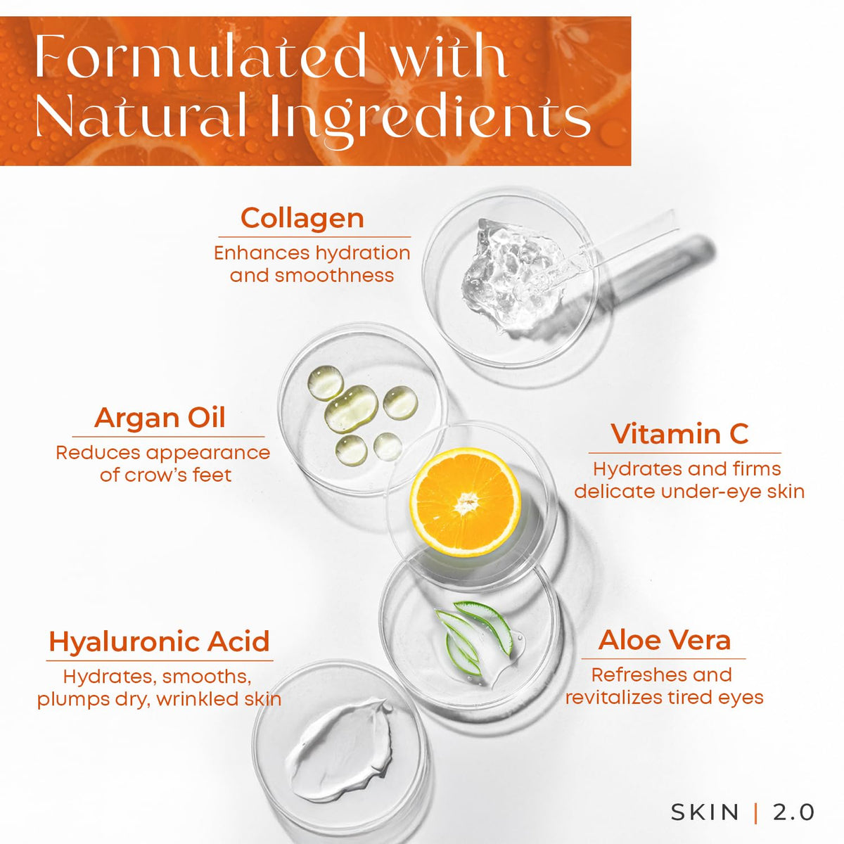 Skin 2.0 applied to hand demo showing easy spreadability and hydration