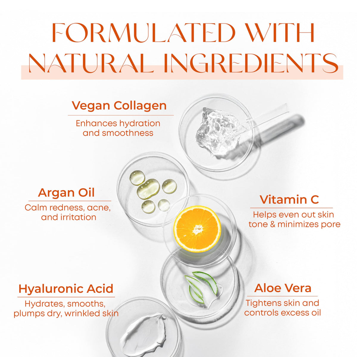 Skin 2.0 close-up ingredient label showing Vitamin C and collagen benefits on packaging