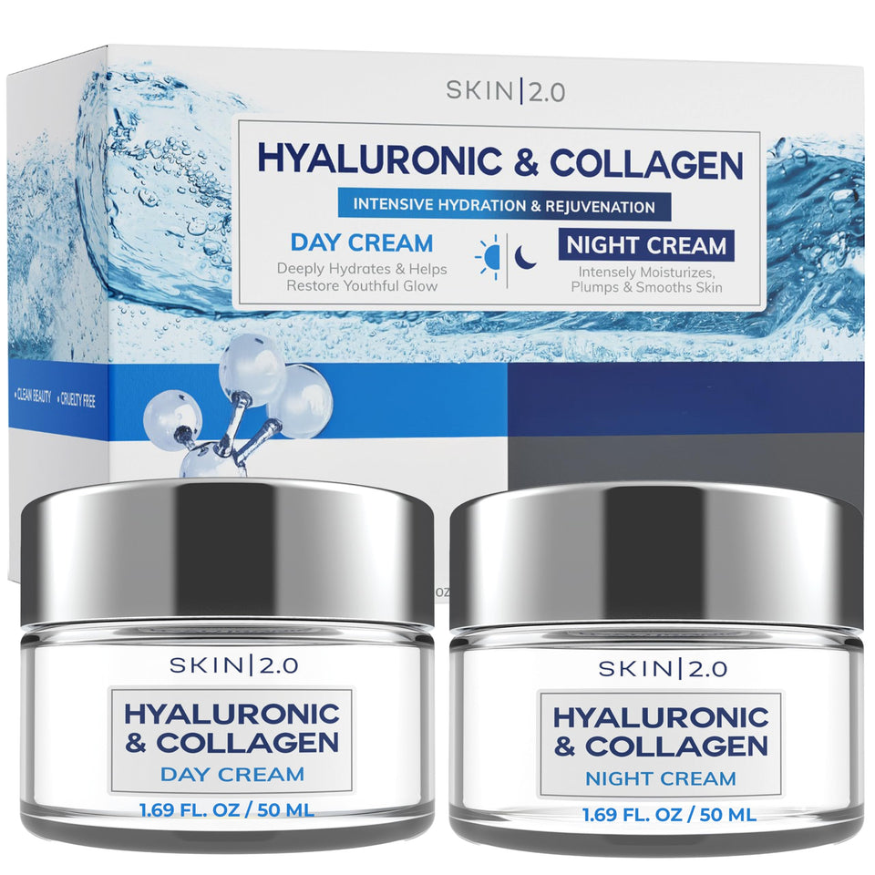 Skin 2.0 front packaging duo showing clean design and benefits