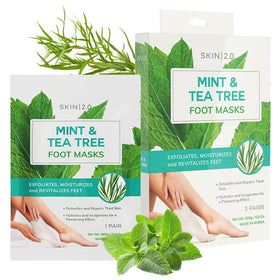 Skin 2.0 front packaging showing product name and three pairs benefit