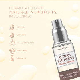 Skin 2.0 label close-up showing key ingredients and trustworthy formulation detail
