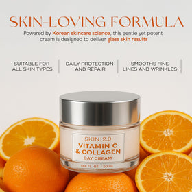 Skin 2.0 on bathroom counter in morning routine lifestyle setting benefit