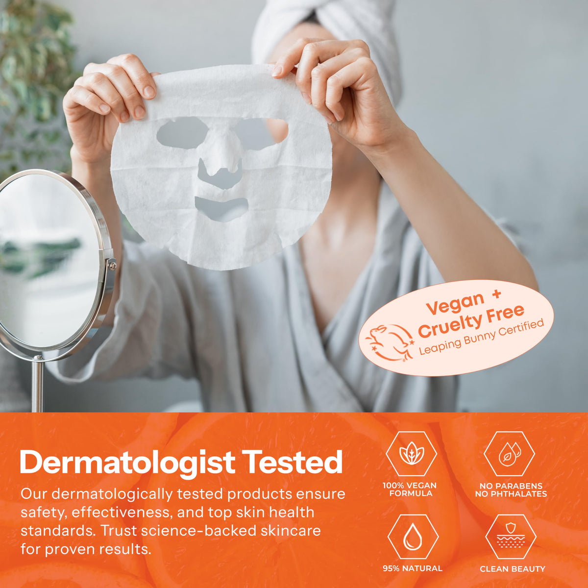 Skin 2.0 mask in home spa setting evoking relaxation benefits