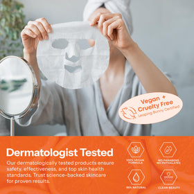 Skin 2.0 mask in home spa setting evoking relaxation benefits