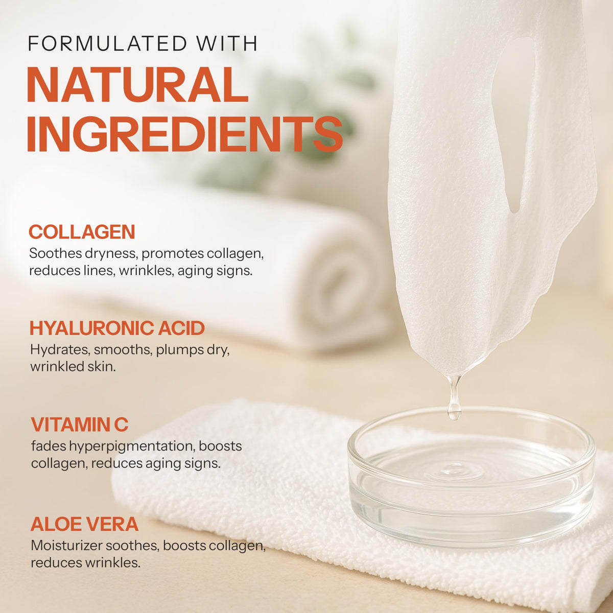 Skin 2.0 ingredient label detail highlighting vitamin C and collagen