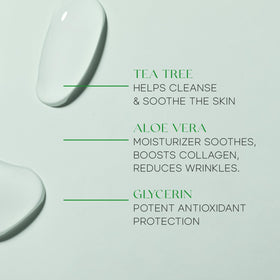 Skin 2.0 pump and label detail showing clean-beauty promise