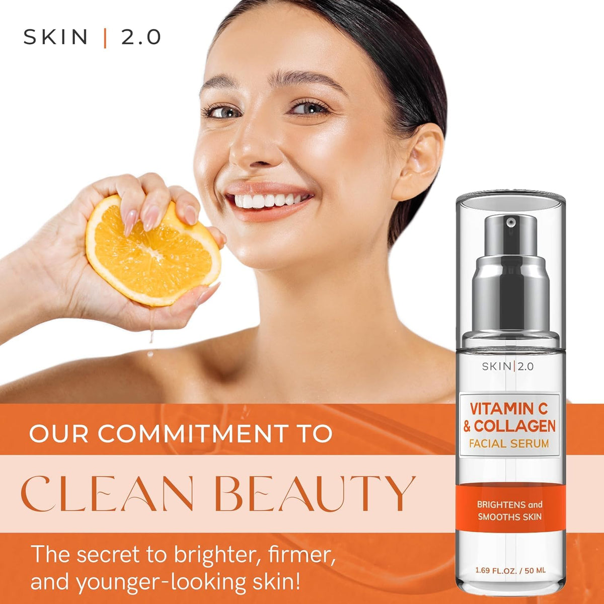 Skin 2.0 dropper dispensing serum texture for quick absorption benefit