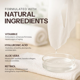 Skin 2.0 mask next to hand showing scale for easy application benefit