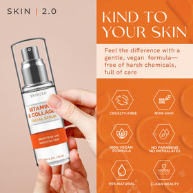 Skin 2.0 texture close-up highlighting lightweight serum for fast absorption