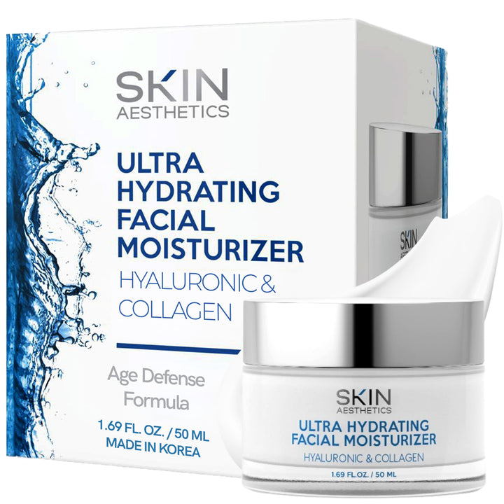Skin Aesthetics front packaging showing moisturizer and trust in results