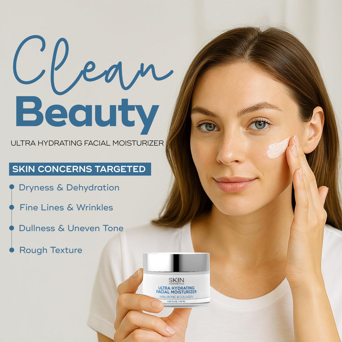 Skin Aesthetics lifestyle bathroom routine showing daily use simplicity