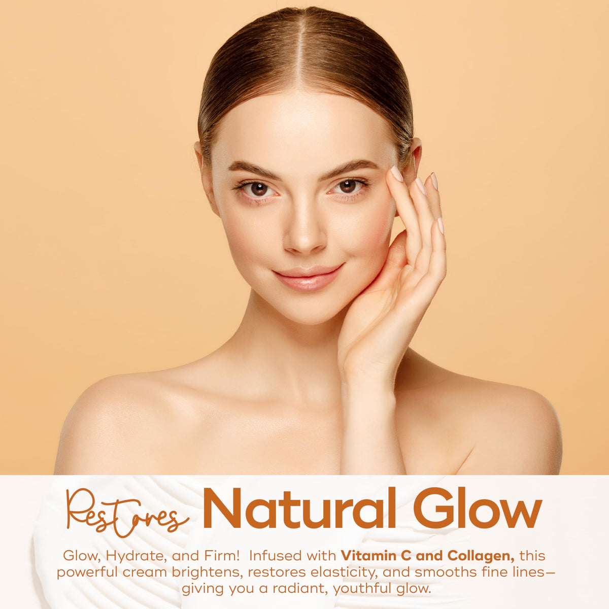 Skin Aesthetics dispensing pump with cream indicating easy daily application