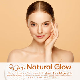 Skin Aesthetics dispensing pump with cream indicating easy daily application