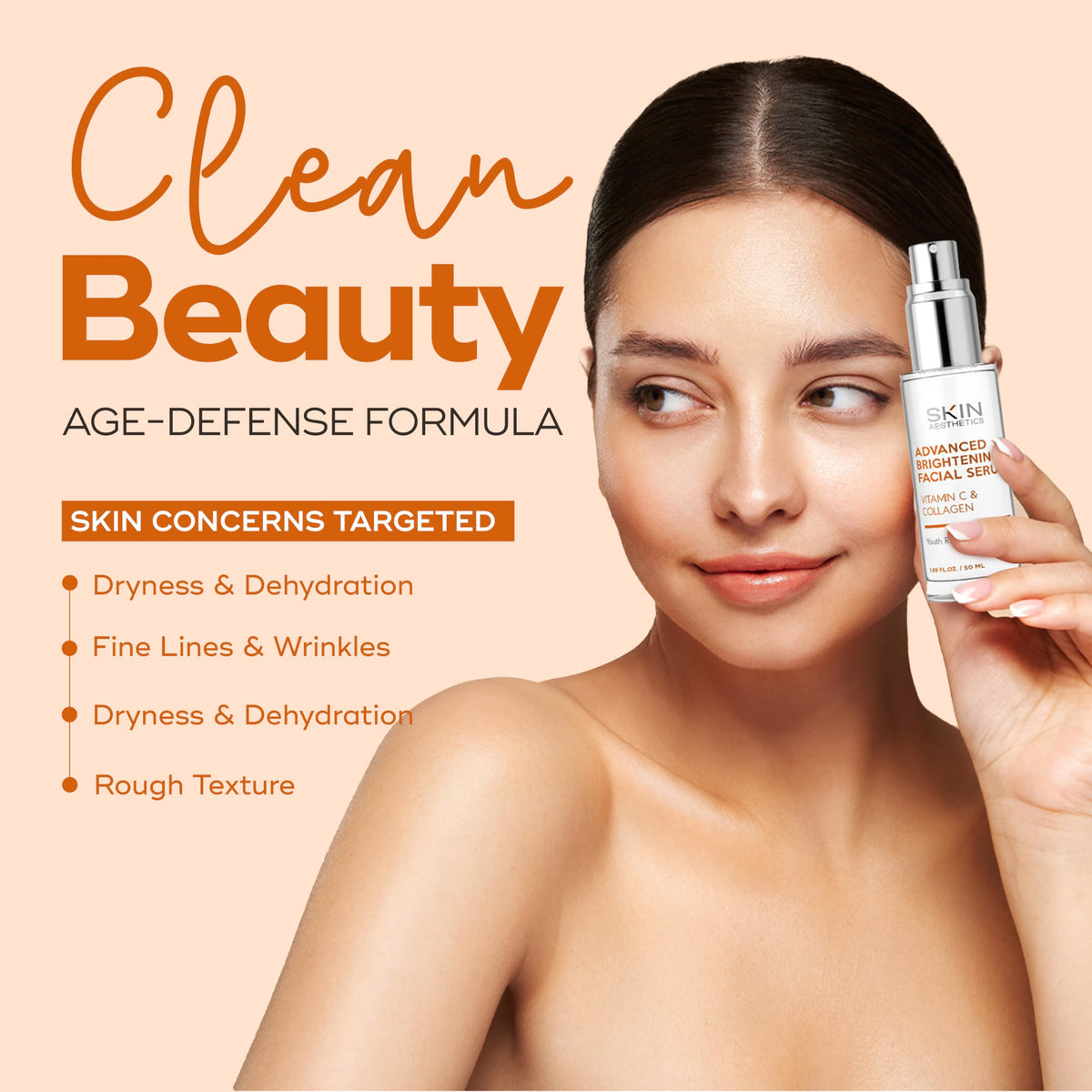 Skin Aesthetics dewy skin after application showing improved radiance and hydration