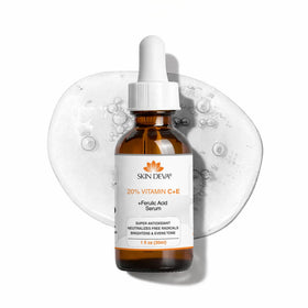 SKIN DEVA front bottle showing branding and clear solution for confident use