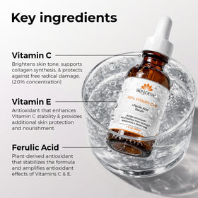 SKIN DEVA serum texture close-up showing lightweight absorbent formula benefit