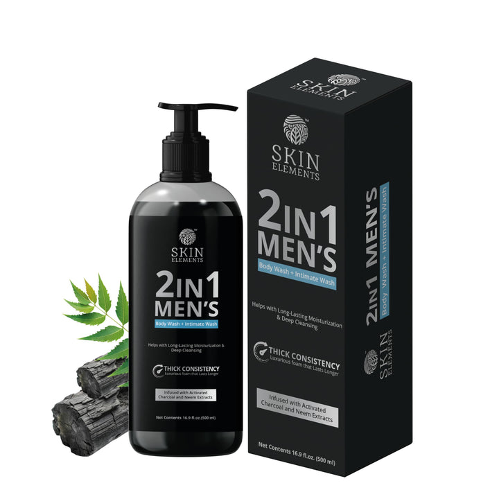 Skin Elements front bottle shot showing pump and branding for easy dispensing
