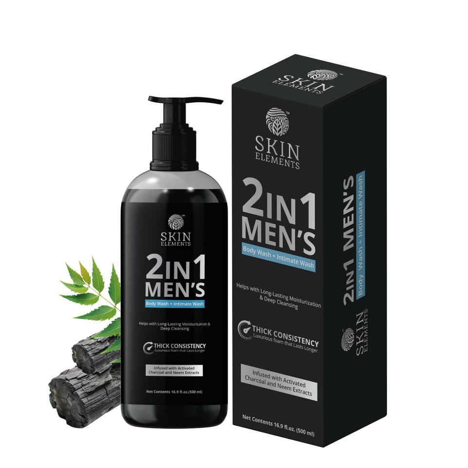 Skin Elements front bottle shot showing pump and branding for easy dispensing
