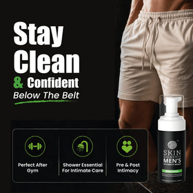 Skin Elements bottle held in hand demonstrating travel-friendly size