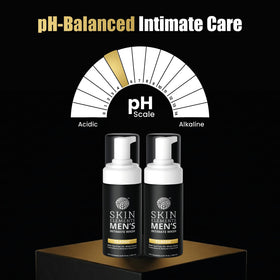 Skin Elements bottle beside ruler showing 240 ml size for expected supply